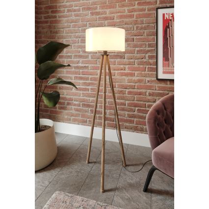 Põrandalamp 1xE27/40W/230V beež/valge