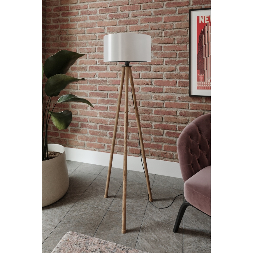 Põrandalamp 1xE27/40W/230V beež/valge