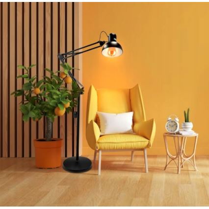 Põrandalamp 1xE27/40W/230V must