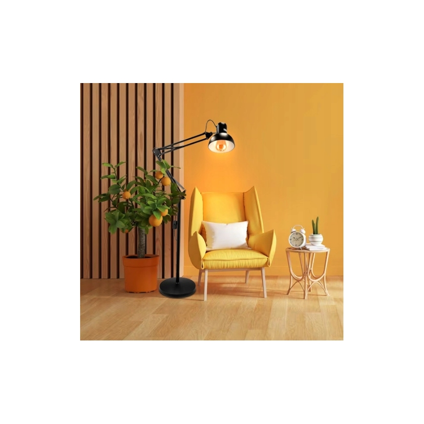 Põrandalamp 1xE27/40W/230V must