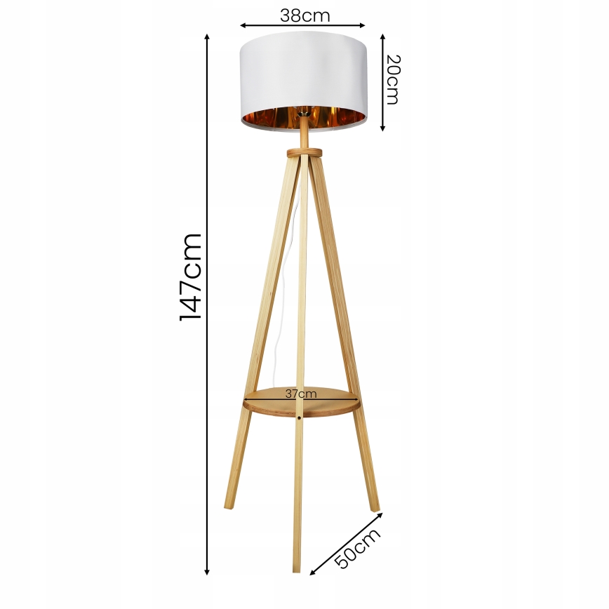 Põrandalamp 1xE27/40W/230V valge