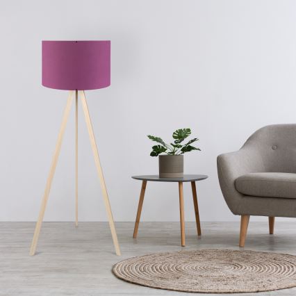 Põrandalamp AYD 1xE27/40W/230V lilla/beež