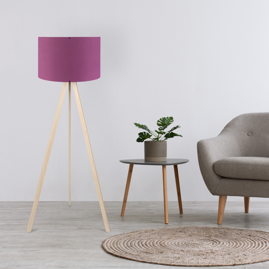 Põrandalamp AYD 1xE27/40W/230V lilla/beež