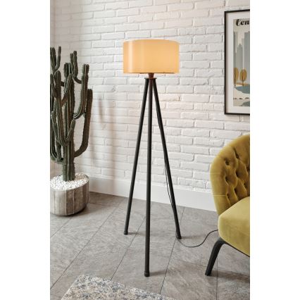 Põrandalamp AYD 1xE27/40W/230V must/pruun