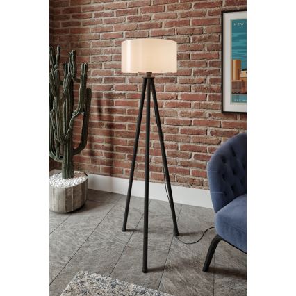 Põrandalamp AYD 1xE27/40W/230V must/valge