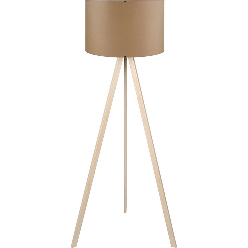 Põrandalamp AYD 1xE27/40W/230V pruun/beež