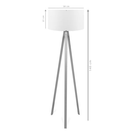 Põrandalamp AYD 1xE27/40W/230V pruun/hall