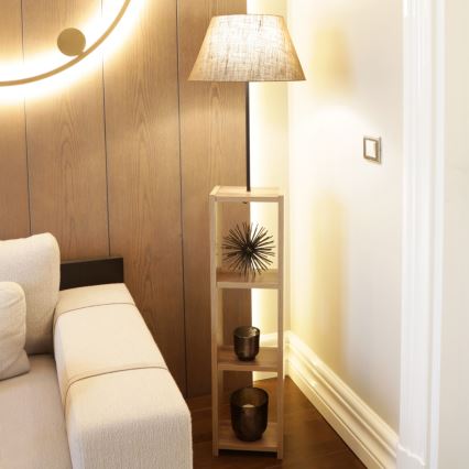 Põrandalamp AYD 1xE27/40W/230V pruun