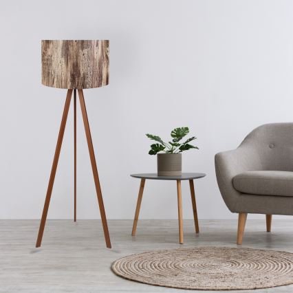 Põrandalamp AYD 1xE27/40W/230V pruun