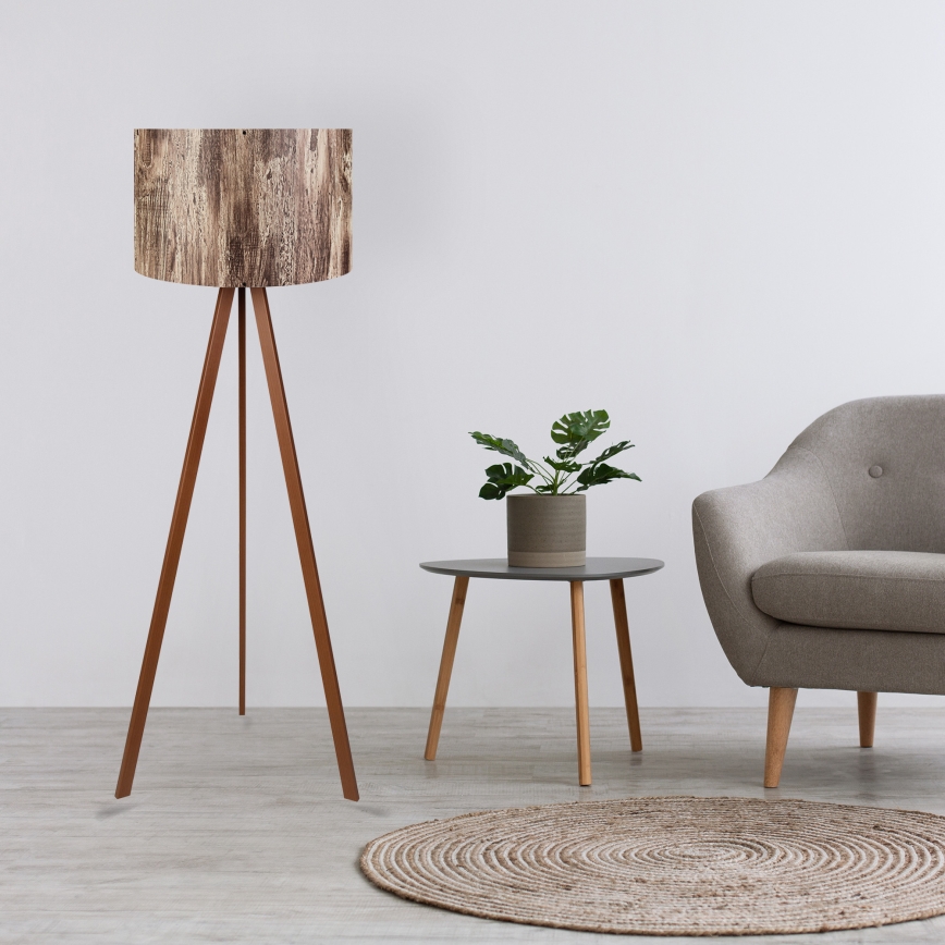 Põrandalamp AYD 1xE27/40W/230V pruun