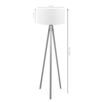 Põrandalamp AYD 1xE27/40W/230V pruun