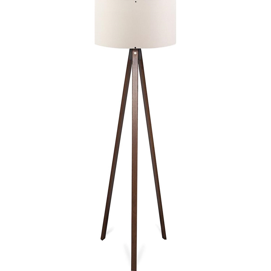 Põrandalamp AYD 1xE27/40W/230V pruun/kreem