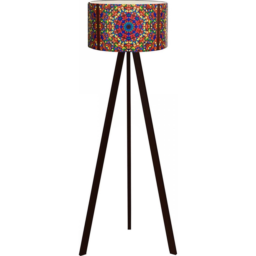 Põrandalamp AYD 1xE27/40W/230V pruun/mitmevärviline