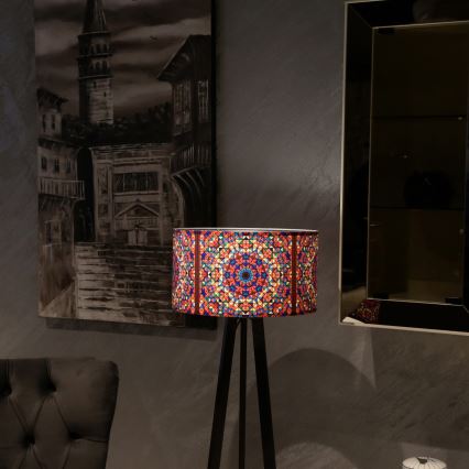 Põrandalamp AYD 1xE27/40W/230V pruun/mitmevärviline