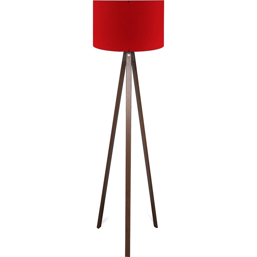 Põrandalamp AYD 1xE27/40W/230V pruun/punane