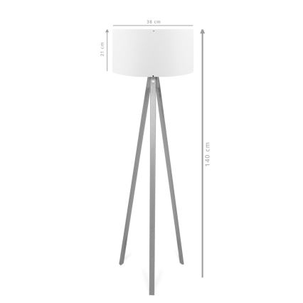 Põrandalamp AYD 1xE27/40W/230V pruun/punane