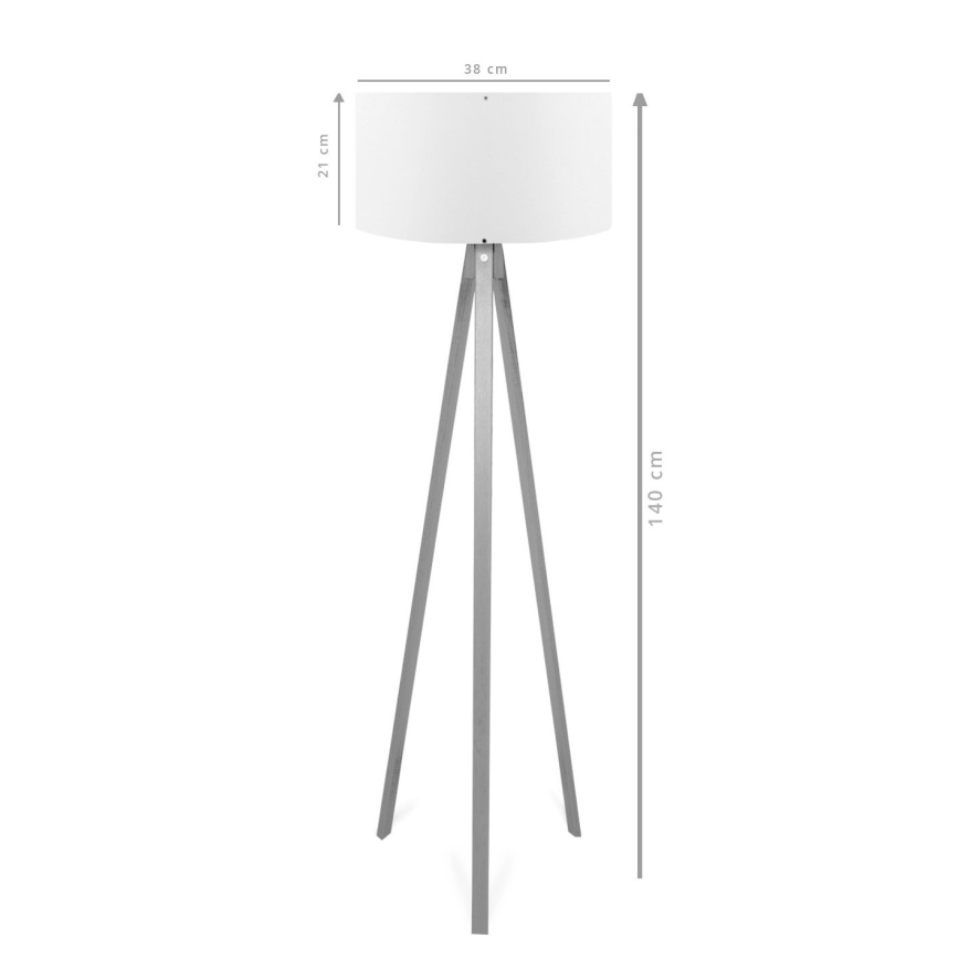 Põrandalamp AYD 1xE27/40W/230V pruun/punane