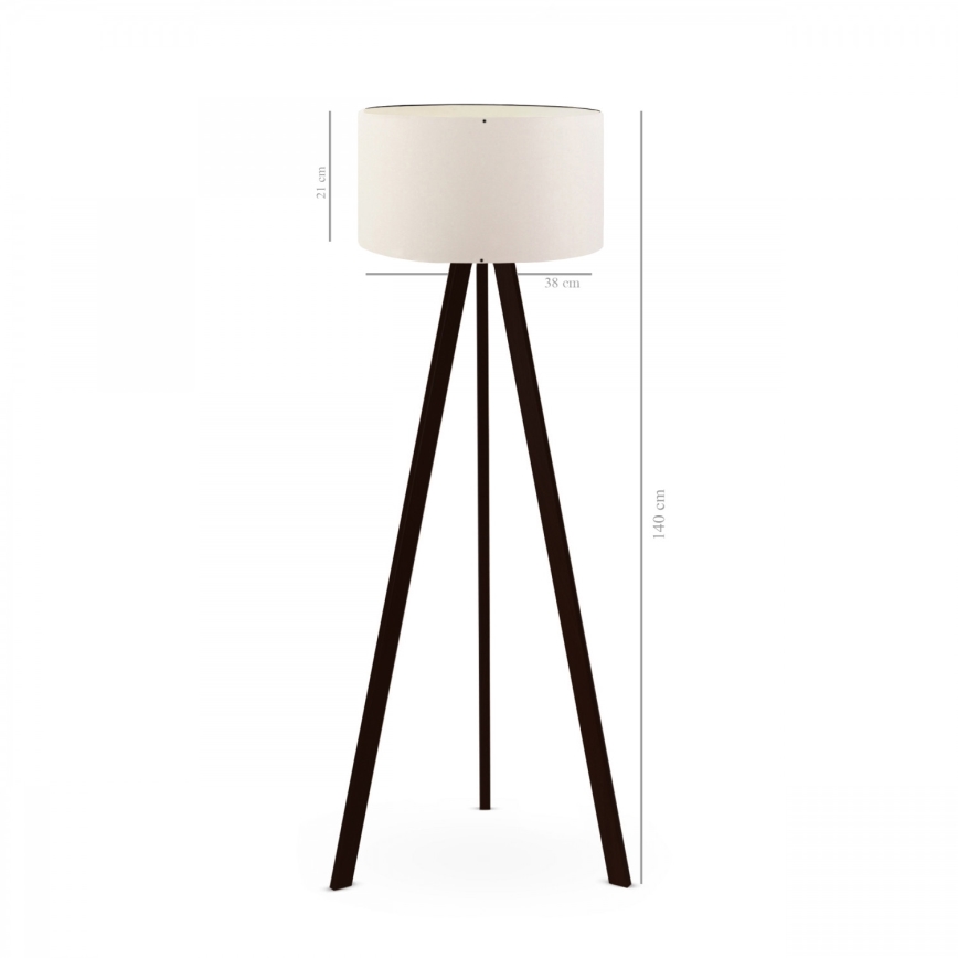 Põrandalamp AYD 1xE27/40W/230V pruun/valge