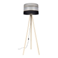 Põrandalamp CORAL 1xE27/60W/230V beež/must/hall/kuldne