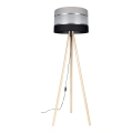 Põrandalamp CORAL 1xE27/60W/230V beež/must/hall/matt kroom