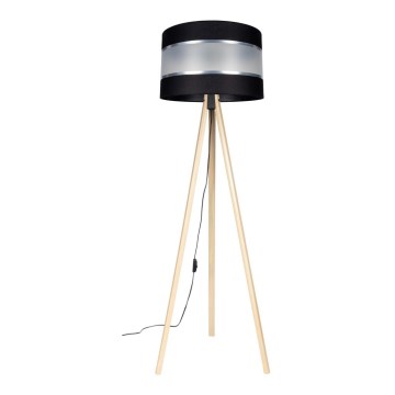 Põrandalamp CORAL 1xE27/60W/230V beež/must/matt kroom