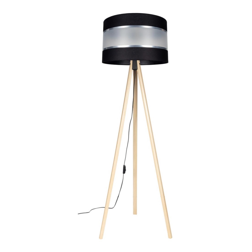 Põrandalamp CORAL 1xE27/60W/230V beež/must/matt kroom
