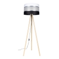 Põrandalamp CORAL 1xE27/60W/230V beež/must/valge/matt kroom