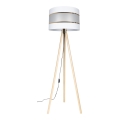Põrandalamp CORAL 1xE27/60W/230V beež/valge/kuldne