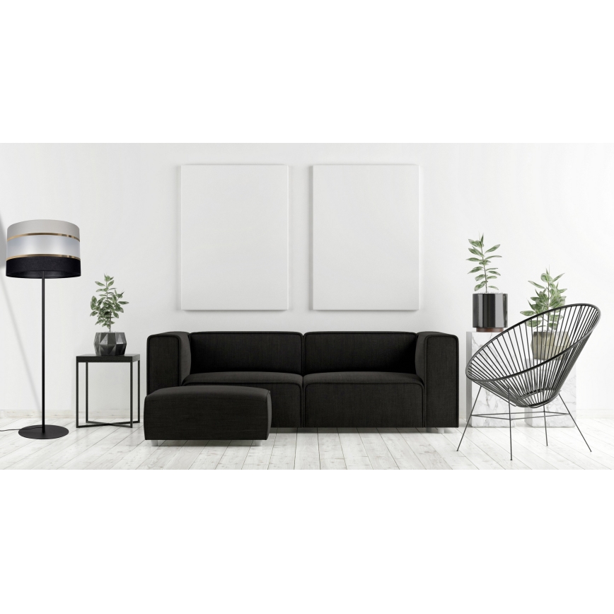 Põrandalamp CORAL 1xE27/60W/230V must/hall