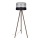 Põrandalamp CORAL 1xE27/60W/230V pruun/must/hall/matt kroom