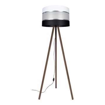 Põrandalamp CORAL 1xE27/60W/230V pruun/must/valge/matt kroom
