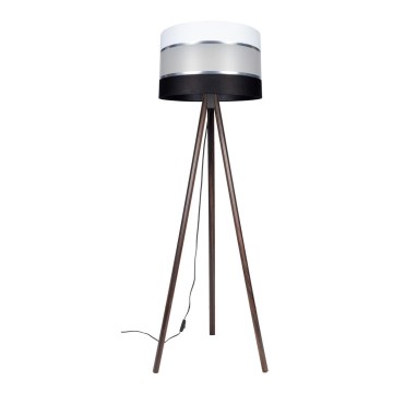 Põrandalamp CORAL 1xE27/60W/230V pruun/must/valge/matt kroom