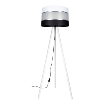 Põrandalamp CORAL 1xE27/60W/230V valge/must/matt kroom
