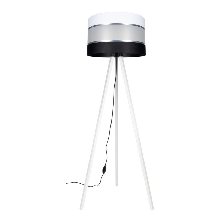 Põrandalamp CORAL 1xE27/60W/230V valge/must/matt kroom