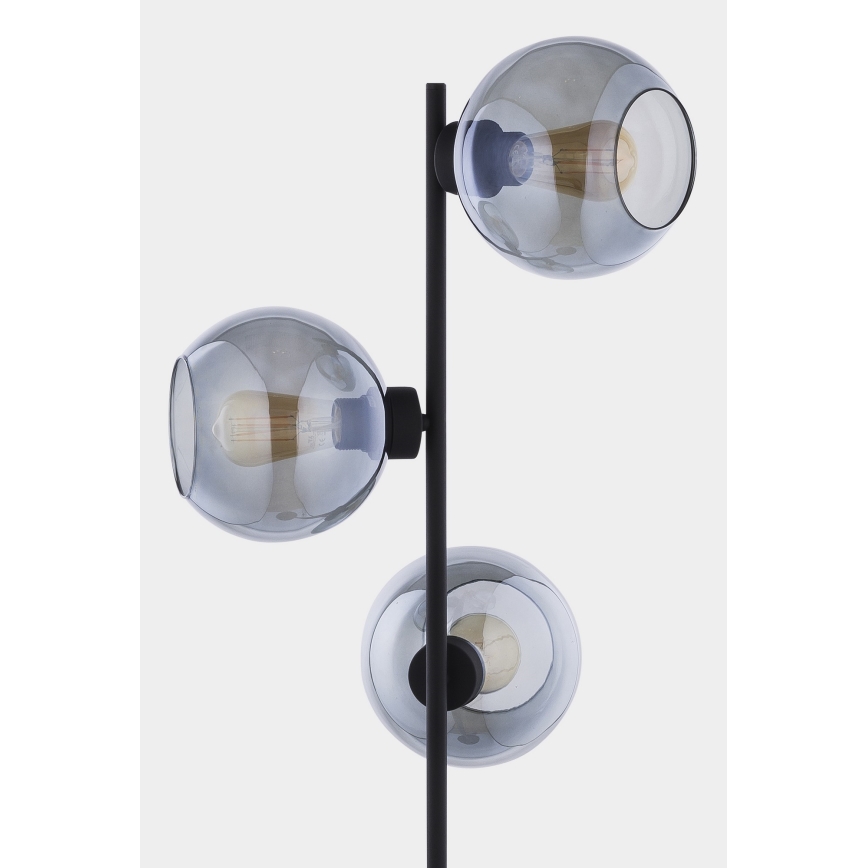 Põrandalamp CUBUS 3xE27/60W/230V must