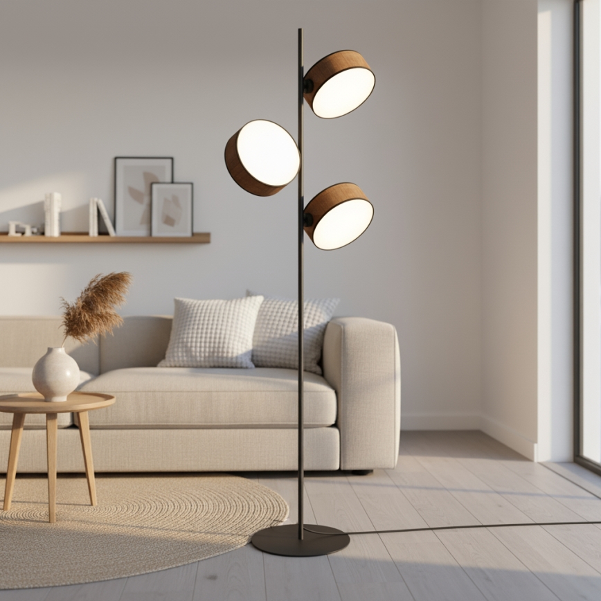 Põrandalamp DRUMZ 3xE14/10W/230V pruun