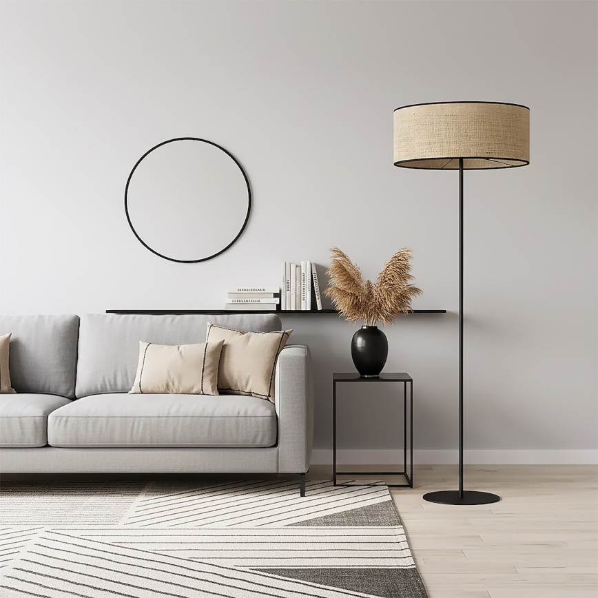 Põrandalamp ECO 1xE27/15W/230V beež/rotang