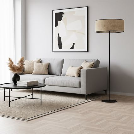 Põrandalamp ECO 1xE27/15W/230V beež/rotang