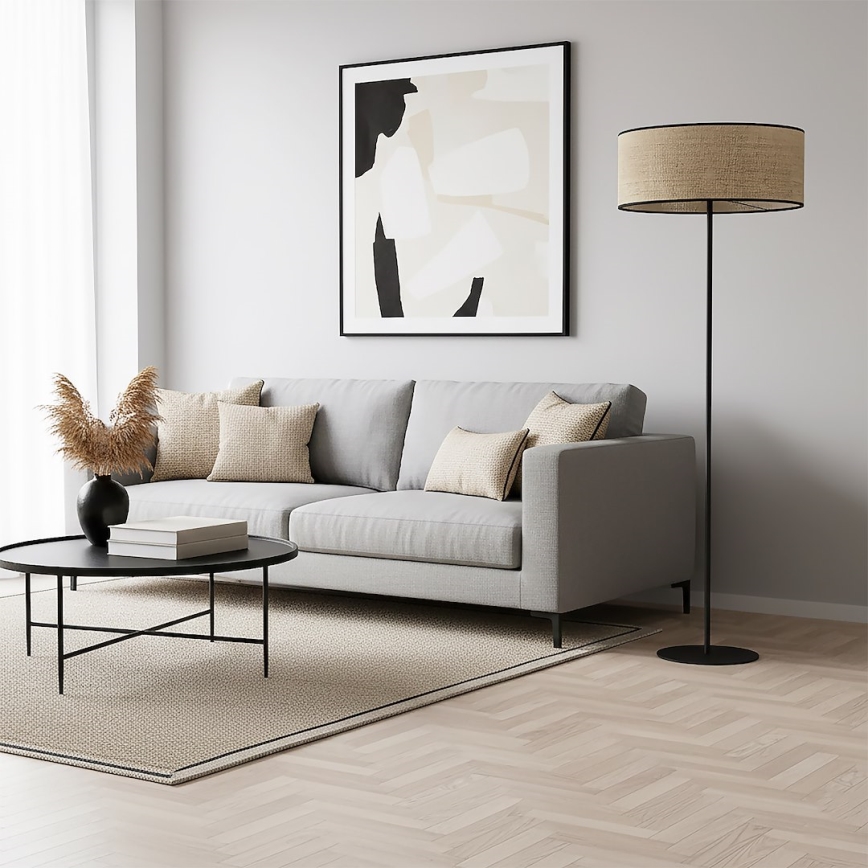 Põrandalamp ECO 1xE27/15W/230V beež/rotang