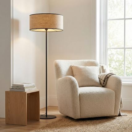 Põrandalamp ECO 1xE27/15W/230V beež/rotang