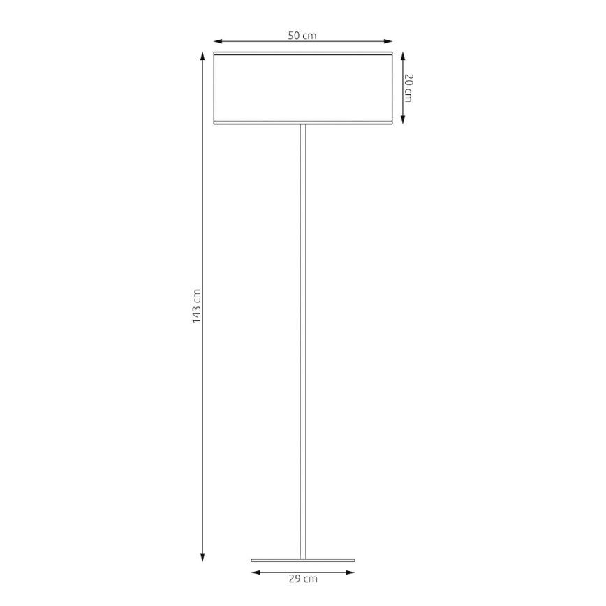 Põrandalamp ECO 1xE27/15W/230V beež/rotang