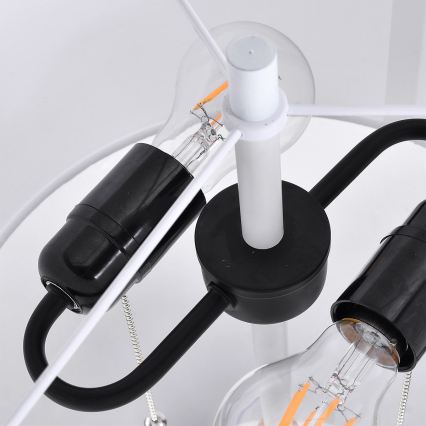 Põrandalamp FOGO 2xE27/15W/230V valge/beež