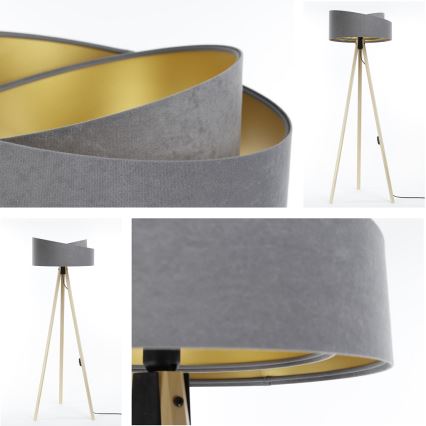 Põrandalamp GALAXY 1xE27/60W/230V hall/beež