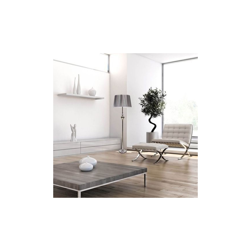 Põrandalamp GILLENIA 1xE27/60W/230V hõbe