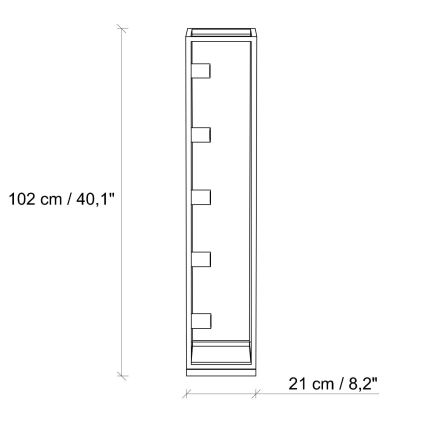 Põrandalamp KAFES 5xE27/40W/230V kuldne