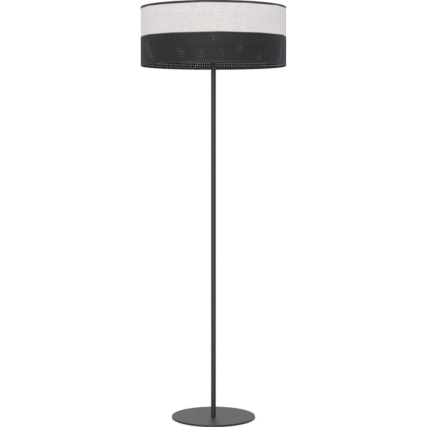 Põrandalamp KARBON 1xE27/15W/230V must/hall