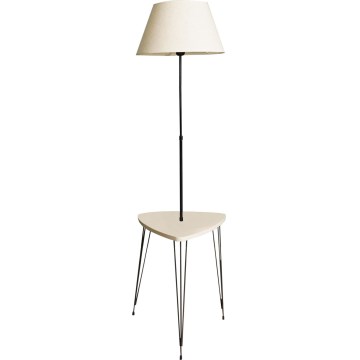 Põrandalamp koos lauaga 1xE27/40W/230V must/kreemikas