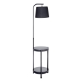 Põrandalamp koos lauaga 1xE27/60W/230V USB must