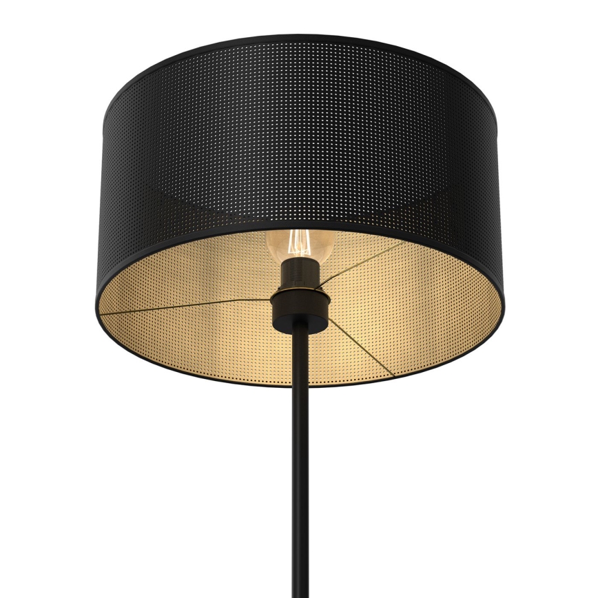Põrandalamp LOFT SHADE 1xE27/60W/230V must/kuldne