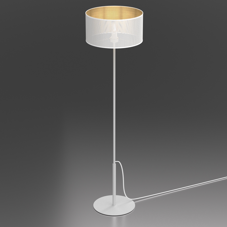 Põrandalamp LOFT SHADE 1xE27/60W/230V valge/kuldne